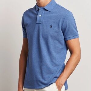 Size M Polo by Ralph Lauren Men's Classic Blue Polo 100% Cotton New No Tags